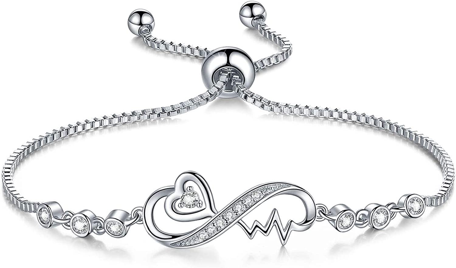 230816064414195_1 Infinity Love Bracelets for Women Girls, Birthday Mothers Day Jewelry Gifts for Her Girlfriend Wife Mom from Daughter Son - Image 1